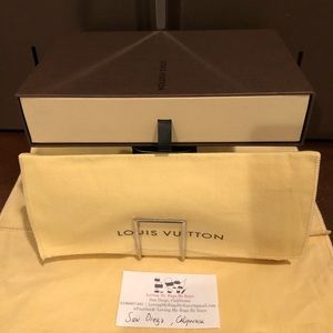 ❌❌SOLD❌❌Louis Vuitton Box and dustbag set